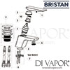 Bristan Sail Basin Mixer Clicker Waste Spares